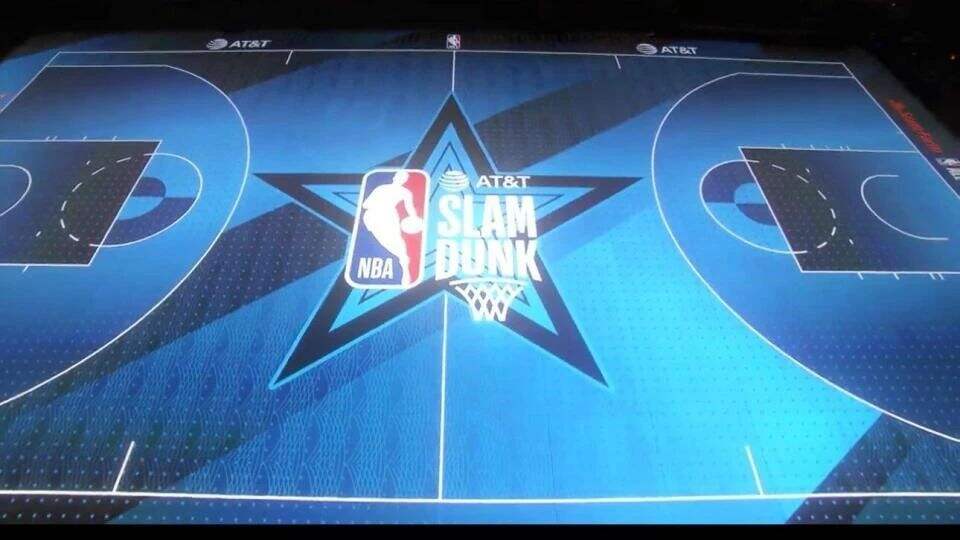 NBA全明星赛首次采用LED地板屏，杏彩体育
至真杏彩体育
闪耀篮球盛宴